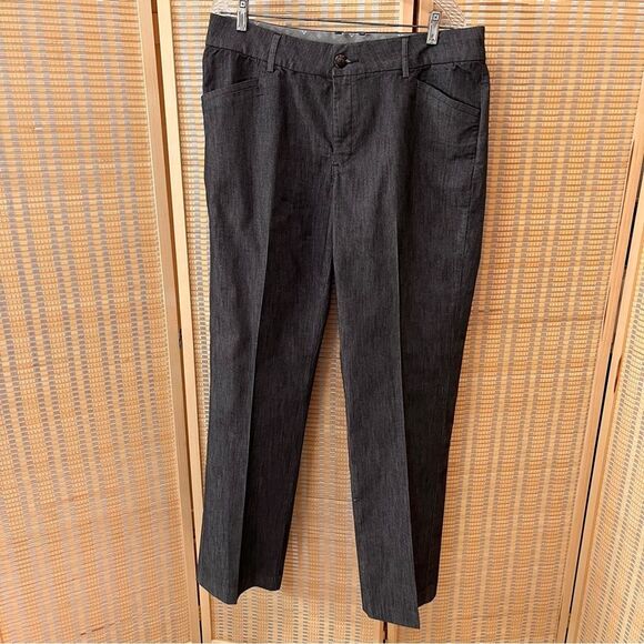 Lee Comfort No Gap Waistband Gray Womens Slacks 16L - Picture 2 of 10